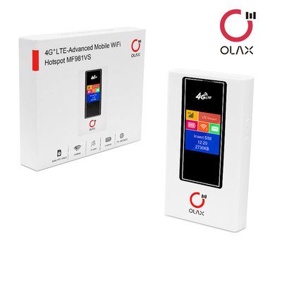 Router de Olax MF981VS 2100mAh 4G Wifi del router de Wifi del bolsillo con el router de Sim Card Slot Pocket Wifi