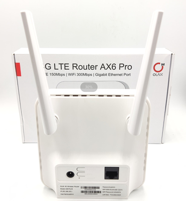 CPE al aire libre blanco Cat4 300mbps del favorable 4g router LTE del CPE de Olax AX6 Wifi