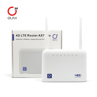 FAVORABLE Wifi módem inalámbrico del router de Wifi del poder del CPE 300mbps 5000mAh del router 3G 4G LTE de OLAX AX7 con Sim Card Slot