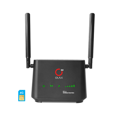 LTE CAT4 desbloquean al router inalámbrico 2000mah 300mbps 4 LAN For Security Camera de 4g WiFi